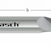 Karnasch VHM-frees, 1-snijder, rechtse spiraal, rechtssnijdend, NHC-7000 coating voor aluminium