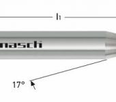 Karnasch VHM-Micro-radiusfrees, 2-snijder, gepolijst