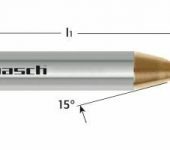 Karnasch VHM-Micro-radiusfrees, 2-snijder, opname Ø4mm, HXC-Nano³ coating voor staal en RVS