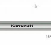 Karnasch Micro-hoekradiusfrees, 2-snijder, D-CC Diamantcoating voor hardmetaalbewerking