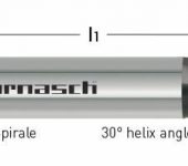 Karnasch VHM-Micro-Miniplusfrees, 3-snijder,UFX-1 Nano-coating, VPE= 10 stuks