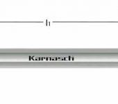 Karnasch VHM-hoekradiusfrees, 4-snijder, extra lang, UFX-3-coating