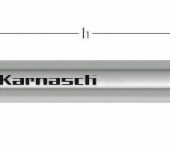 Karnasch VHM-hoekradiusfrees High Performance, 4-snijder, lang, HXC-Nano³-coating