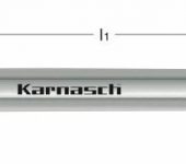 Karnasch VHM-Radiusfrees, 2-snijder, lang, Rockwell Cutter, UFX24-coating