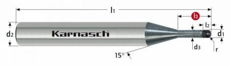 Karnasch CBN Micro-radiusfrees High-End, 2-snijder