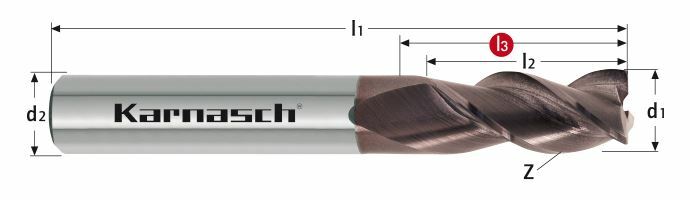 Karnasch VHM-HPC frees Exotic Ø3,0 / L3= 15 RVS-F² Art: 307415030015