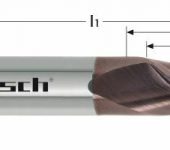 Karnasch VHM-frees, 3-snijder, Exotic RVS-F² coating voor exotische materialen