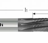 Karnasch VHM ruw- en nafrees, linkse spiraal met 4 snijkanten, rechtssnijdend, DCC031 diamantcoating voor composites