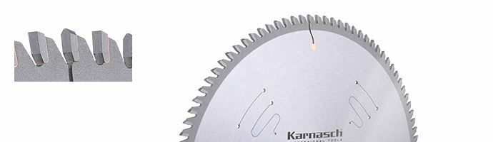 Karnasch HM cirkelzaagblad positief voor ALU, kunststof profielen 550x4,4/3,8x30mm 110TFP NL: UNI1+UNI2+2-10,5-70 Art: 111000550020