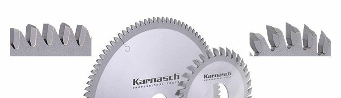 Karnasch HM cirkelzaagblad voor glaslijsten 103x2,1/1,6x32mm 24/45° links - NL: - Art: 111150103010