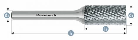 Karnasch HM freesstift ongecoat Type ZYA/HP-3 BESTSELLER