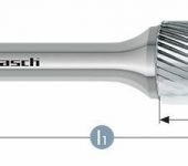 Karnasch HM freesstift ongecoat Type ZYA/HP-5