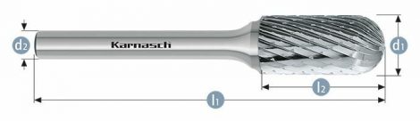 Karnasch HM freesstift ongecoat Type WRC/HP-1