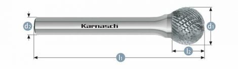 Karnasch HM freesstift ongecoat Type KUD/HP-4