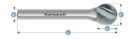 Karnasch HM freesstift ongecoat Type KUD/HP-7