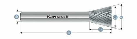 Karnasch HM freesstift ongecoat Type WKN/HP-3 BESTSELLER