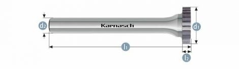 Karnasch HM freesstift ongecoat Type schijffrees/HP-2