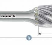 Karnasch HM freesstift ongecoat Type TRE/HP-9