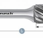 Karnasch HM freesstift ongecoat Type SPG/HP-9