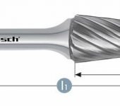 Karnasch HM freesstift ongecoat Type KEL/HP-9
