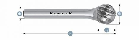 Karnasch HM freesstift ongecoat Type KUD/HP-8