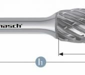 Karnasch HM freesstift ongecoat Type vlam/HP-8