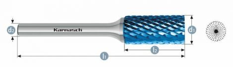 Karnasch HM freesstift Blue-Tec gecoat ZYB/HP-6