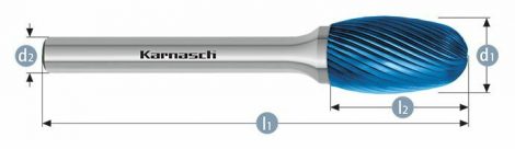 Karnasch HM freesstift Blue-Tec gecoat TRE/HP-5