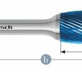 Karnasch HM freesstift Blue-Tec gecoat vlam/HP-5