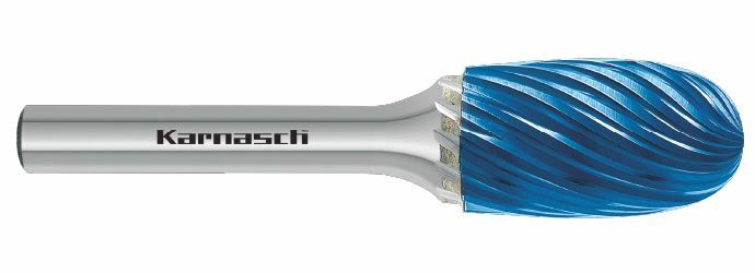 Karnasch HM freesstift Blue-Tec gecoat TRE/ HP-9 d1= 10 / l2= 16 / d2= 6 / l1= 60mm Art: 116035020