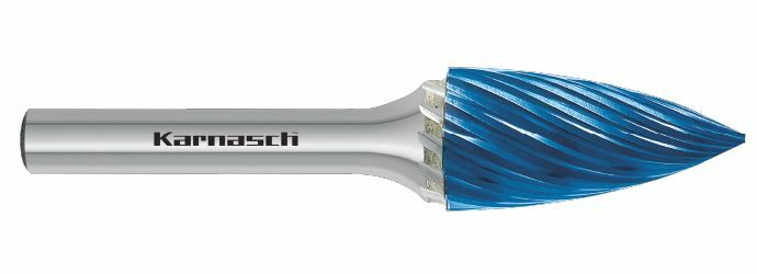 Karnasch HM freesstift Blue-Tec gecoat SPG/ HP-9 d1= 12 / l2= 25 / d2= 6 / l1= 70mm Art: 116037025