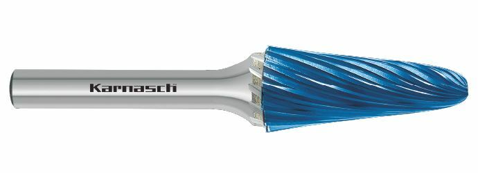 Karnasch HM freesstift Blue-Tec gecoat KEL/ HP-9 d1= 12 / l2= 32 / d2= 6 / l1= 77mm Art: 116039025