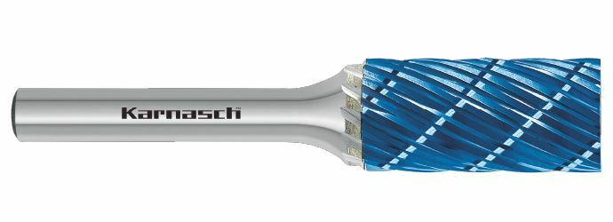 Karnasch HM freesstift Blue-Tec gecoat ZYB/ HP-8 d1= 10 / l2= 20 / d2= 6 / l1= 65mm Art: 116042020