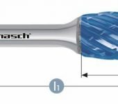Karnasch HM freesstift Blue-Tec gecoat vlam/HP-8