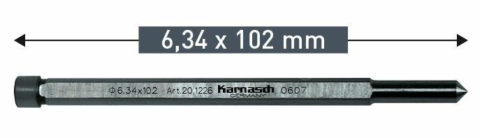 Karnasch uitwerpstift 6,34x102mm - VPE 2 stuks Art: 201226