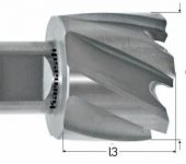 Karnasch HSS-XE staal kernboor/gatenzaag combinatie Mini-Line 8, snijdiepte 8mm, opname 12,7mm