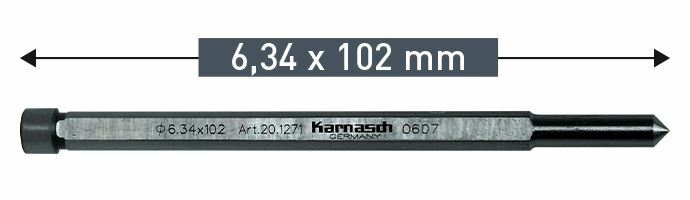 Karnasch uitwerpstift 6,34x102mm - VPE 2 stuks Art: 201271