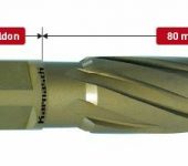 Karnasch HM kernboor Hard-Line80, snijdiepte 80 mm, Nitto/Uni-opname 19 mm
