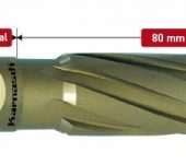 Karnasch HM kernboor Hard-Line80, snijdiepte 80 mm, Nitto/Uni-opname 19 mm