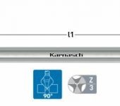 Karnasch HSS-XE verzinker 90°, extra lange 3-vlaksopname