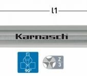 Karnasch HSS-XE verzinker 90°, RAPID-CUT 3-vlaksopname, Blue-Tec gecoat