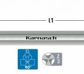 Karnasch HSS-XE verzinker 90°, lange 3-vlaksopname, Blue-Tec gecoat