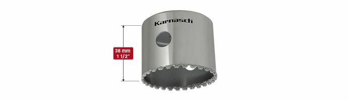 Karnasch Diamant-bestrooide gatenzaag, Diamond-Grit snijdiepte 38mm Ø86mm Art: 211500086 BESTSELLER