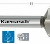 Karnasch HSS-XE verzinker 60°, 3-vlaksopname