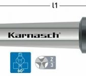 Karnasch HSS-XE verzinker 60°, met Morse konus opname
