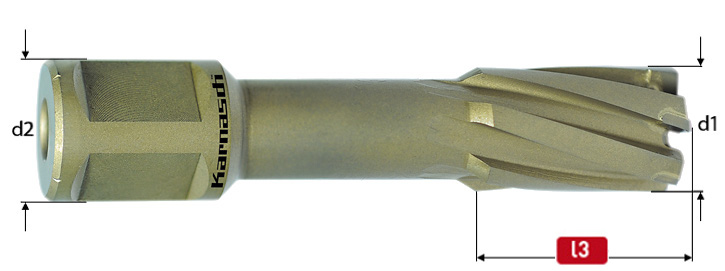 Karnasch HM kernboor, Weldonopname 32 mm, snijdiepte 55 mm, Hard-Line55 Ø155mm BESTSELLER Art: 201316155
