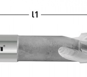 Karnasch HSS-XE vlakverzinker 180°, GF, voor doorgaande boring met schroefdraad