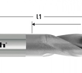 Karnasch HSS-XE korte trappenboor DIN 1897, 180° GM voor doorlopende draad