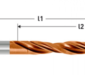 Karnasch HSS-XE Meerfasen-trappenboor DIN 8378, 90° voor Kernboor-verzinking, TITAN-TEC gecoat