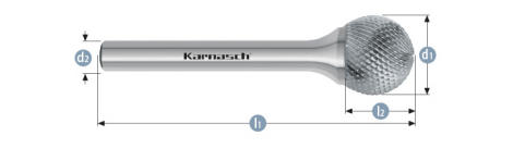 Karnasch HM freesstift ongecoat Type MICRO KUD/HP-11